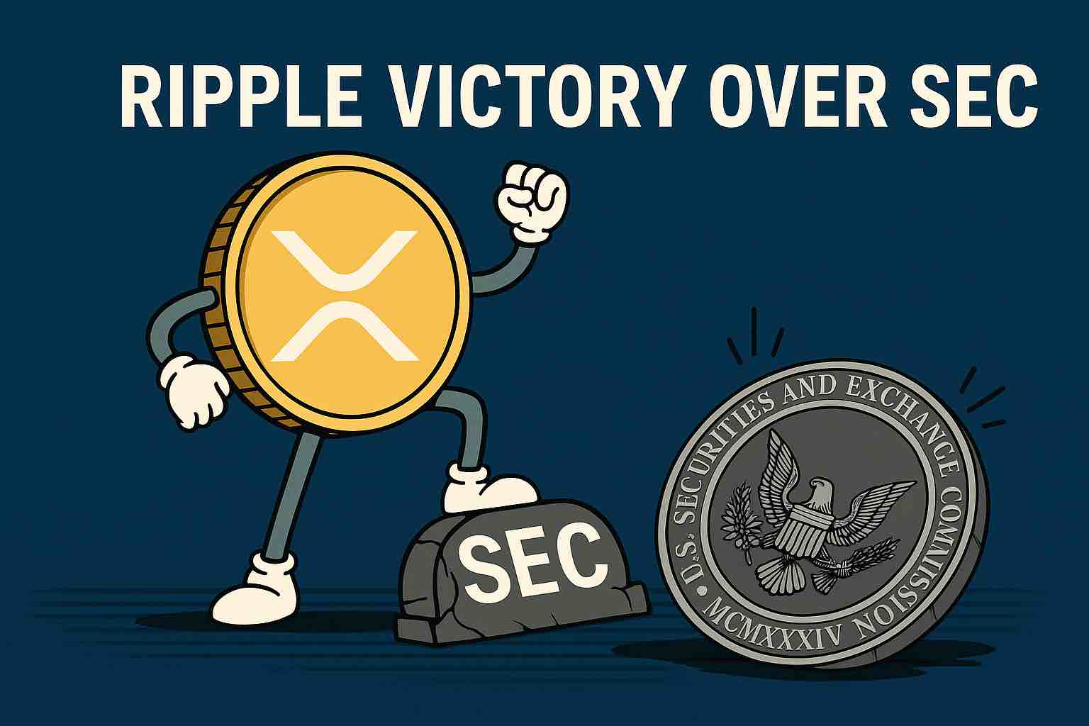 The Ripple case has concluded. The SEC has backed down. A win for XRP.