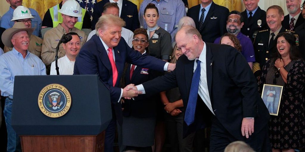 The Trump impact: Americans, rather than foreigners, are still securing jobs.