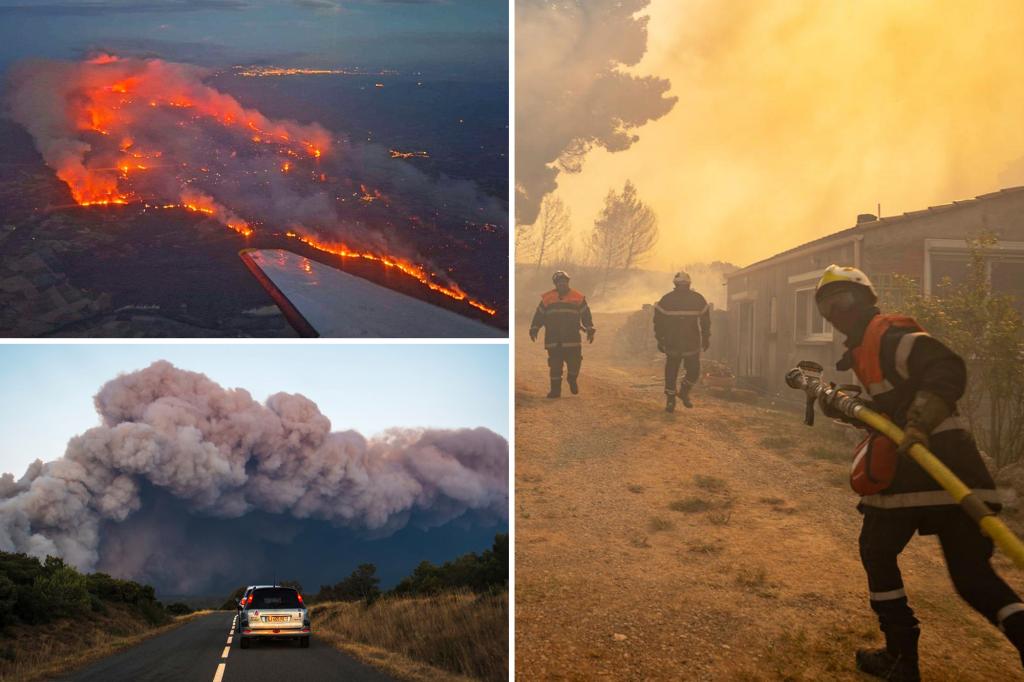 The largest wildfire of the summer in France has surpassed the size of Paris and continues to spread.