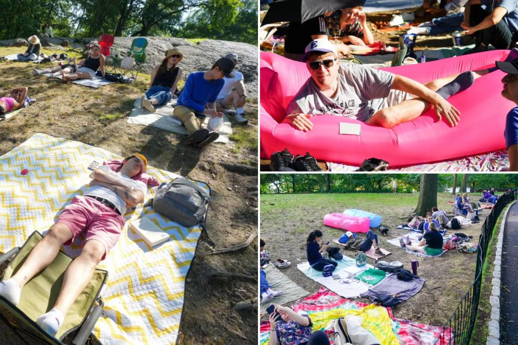 Theater enthusiasts in New York City queue for 'Shakespeare in the Park' tickets