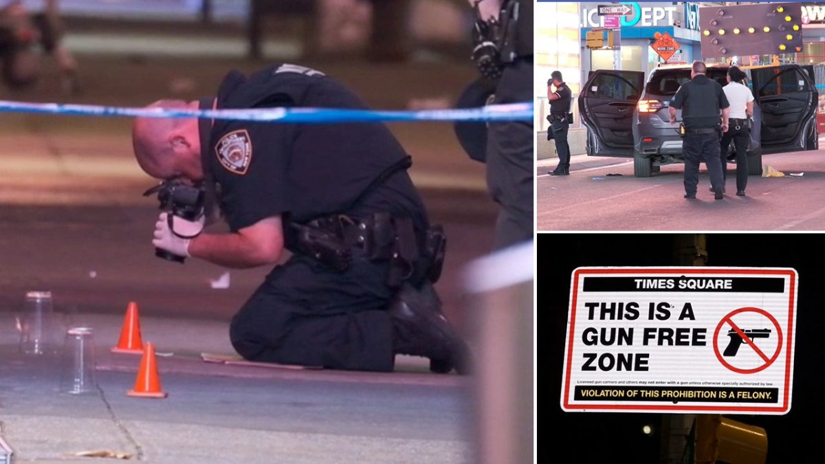 Three people shot in Times Square, 17-year-old suspect taken into custody after overnight argument