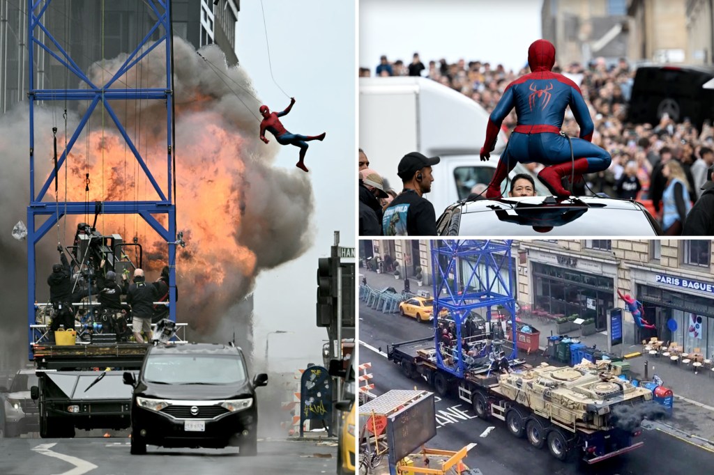 Tom Holland's stunt double dives into thrilling action in 'NYC' for the new Spider-Man film.