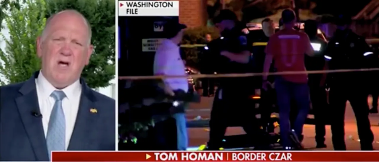 Tom Homan Points Out Missed Detail Regarding Trump's DC Control