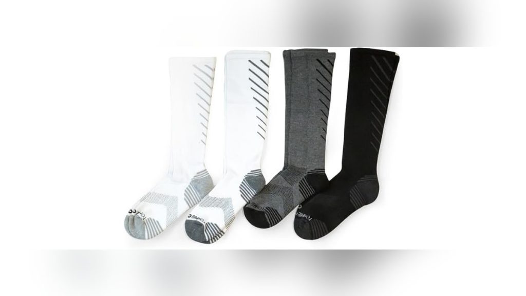 Top travel-friendly compression socks and slip-on shoes