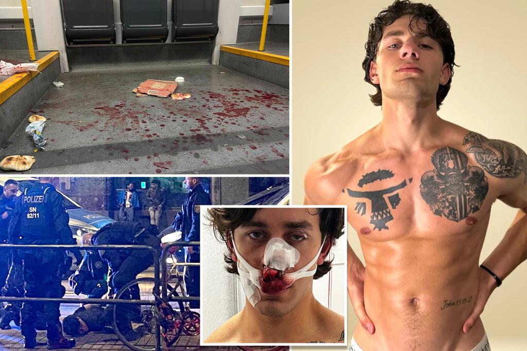 Tourist from the U.S. attacked while protecting women on a tram in Germany criticizes Europe's immigration issues after one suspect is released.