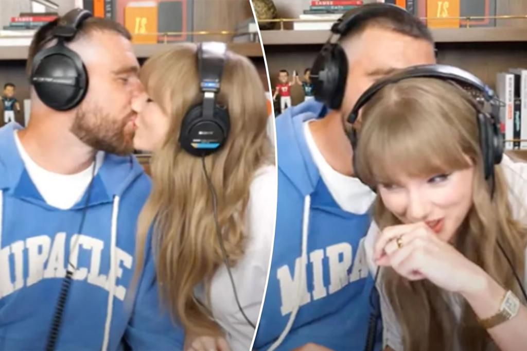 Travis Kelce shows affection towards Taylor Swift during 'New Heights'