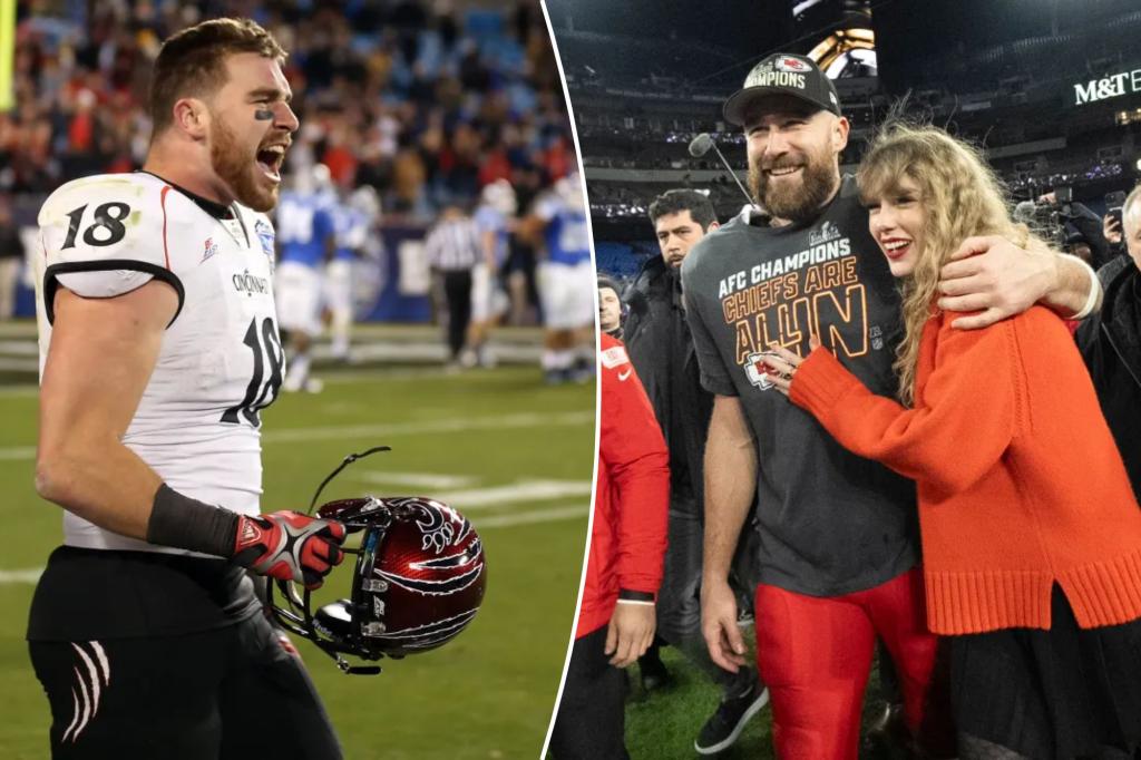 Travis Kelce's former school joins in on the excitement of the Taylor Swift engagement