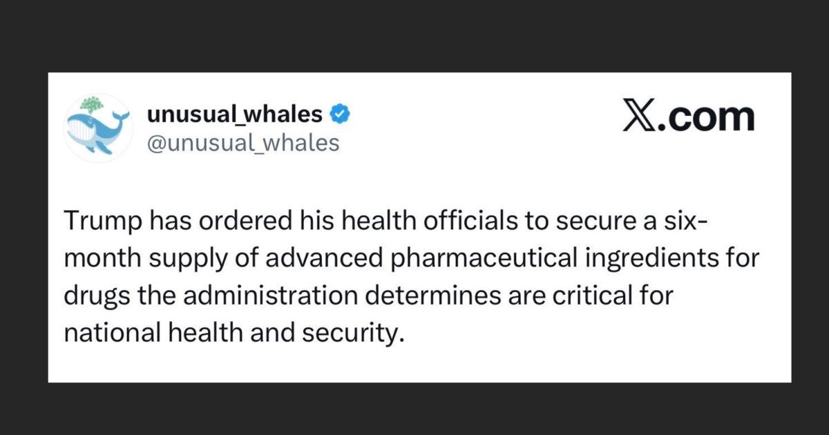 Trump Directs Stockpiling of Essential Medications – Here's a Method to Obtain What You Require