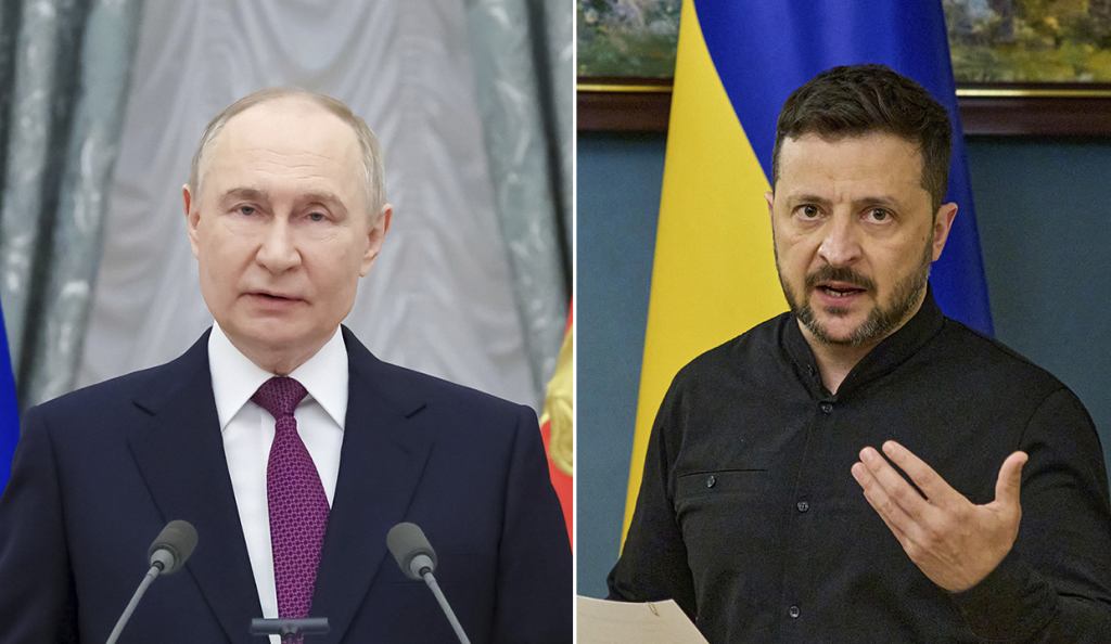 Trump advocates for a meeting between Putin and Zelensky while the Kremlin's reaction remains unclear.