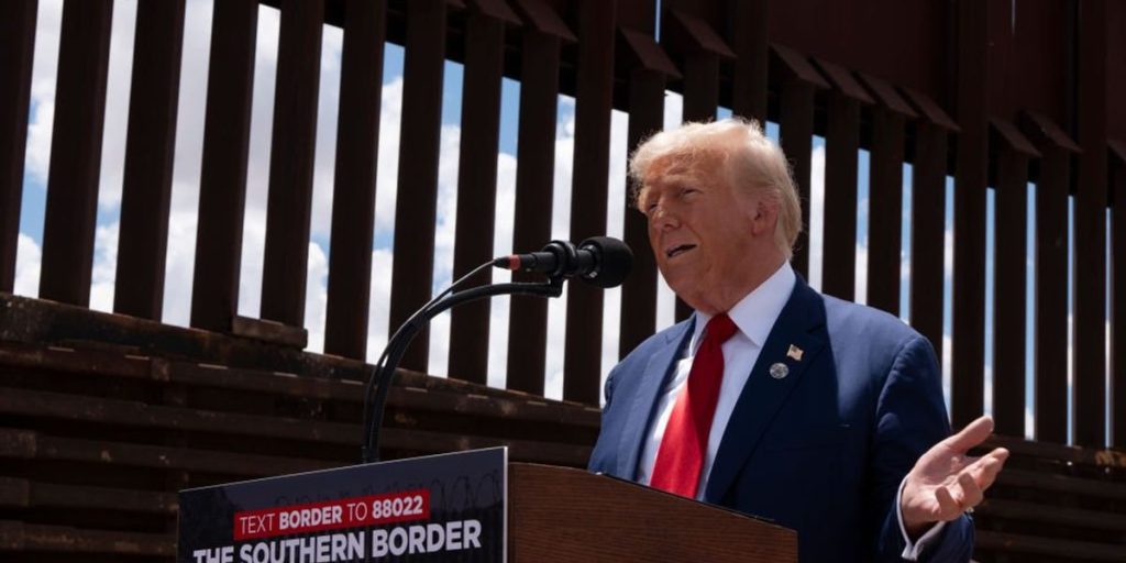 Trump announces another win at the border following Biden's sale of wall materials at low prices