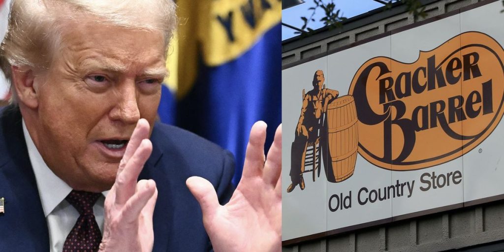 Trump believes Cracker Barrel can benefit from current controversies