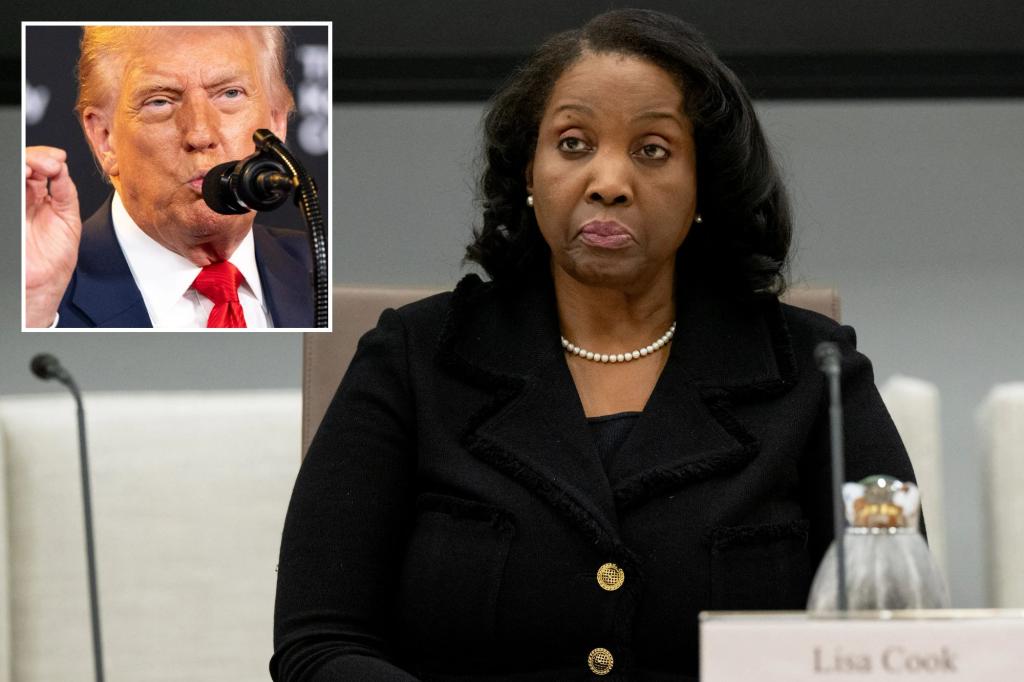 Trump calls for the resignation of Fed Governor Lisa Cook over mortgage fraud claims