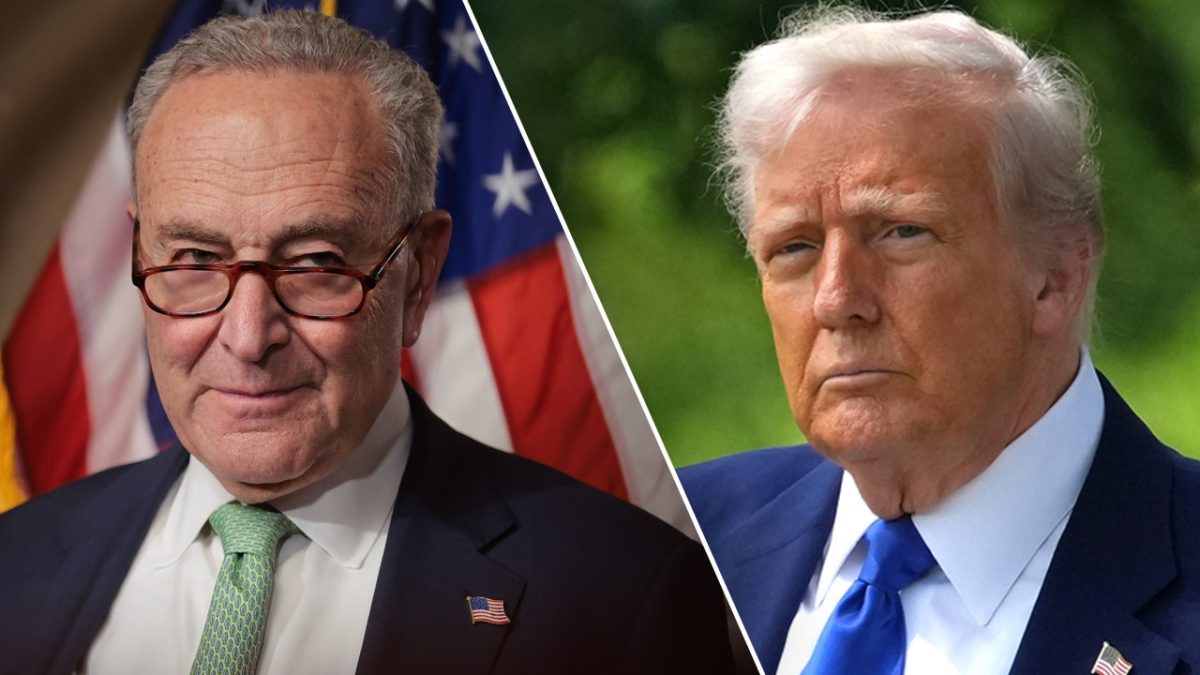 Trump claims Schumer is engaging in extortion regarding Senate nominee approvals.