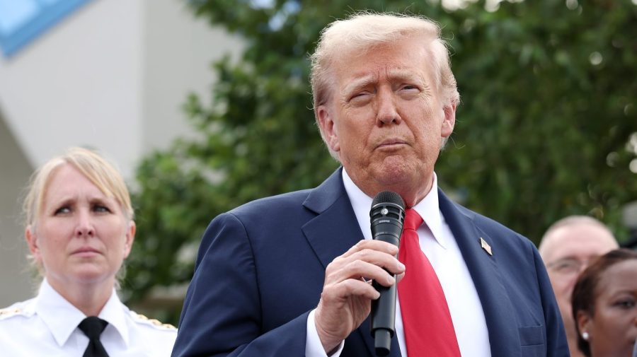 Trump criticizes Moore, suggests he may need to reconsider funding for Baltimore's Key Bridge.