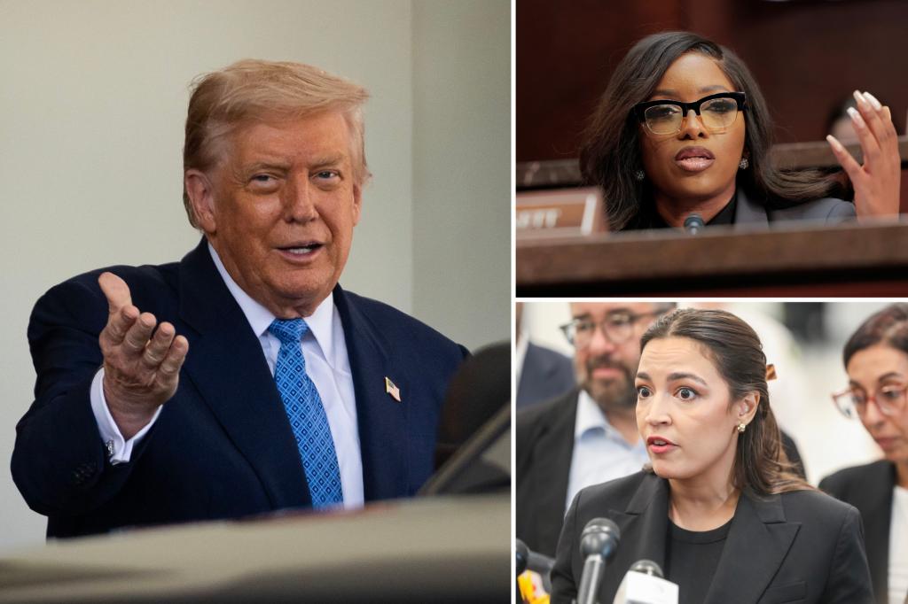 Trump dares Crockett and the 'Morons' in the 'Squad' to take a cognitive test