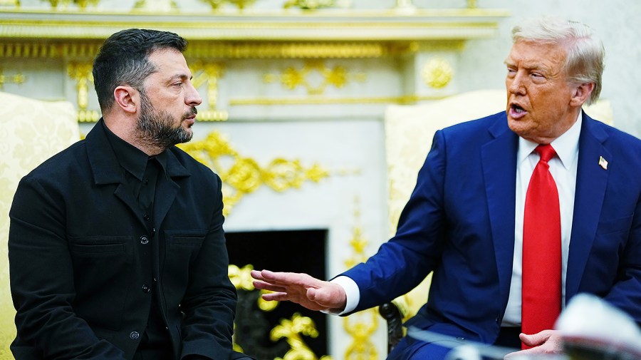 Trump greets Zelensky at the White House after meeting with Putin, without any conflict this time