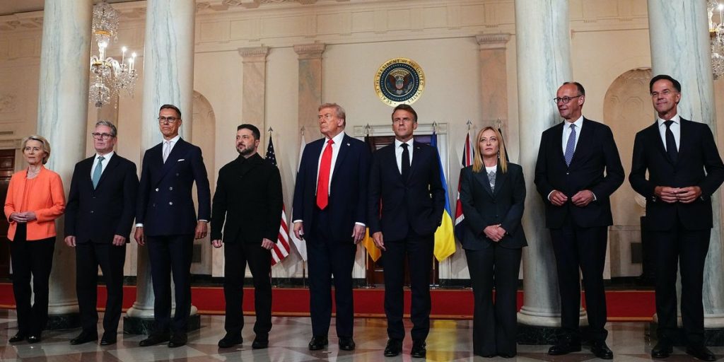 Trump highlights famous image from Butler assassination attempt to European leaders