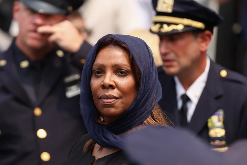 Trump reacts to claims that Letitia James ignored $9.6 billion in sanctions violations.