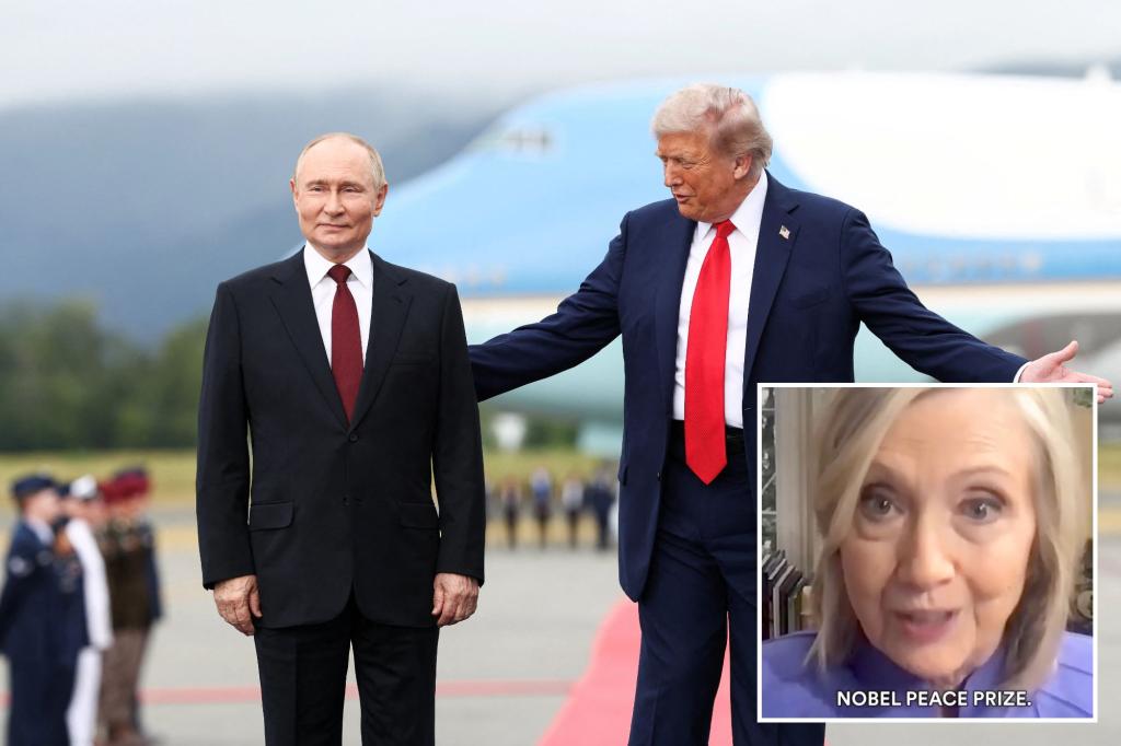 Trump responds to Hillary Clinton's statement about nominating him for a Nobel Peace Prize if he assists in ending the Ukraine war.