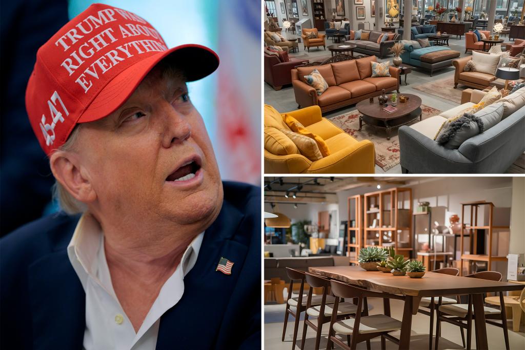 Trump warns of furniture tariffs, leading to a drop in Wayfair and Williams-Sonoma stocks.