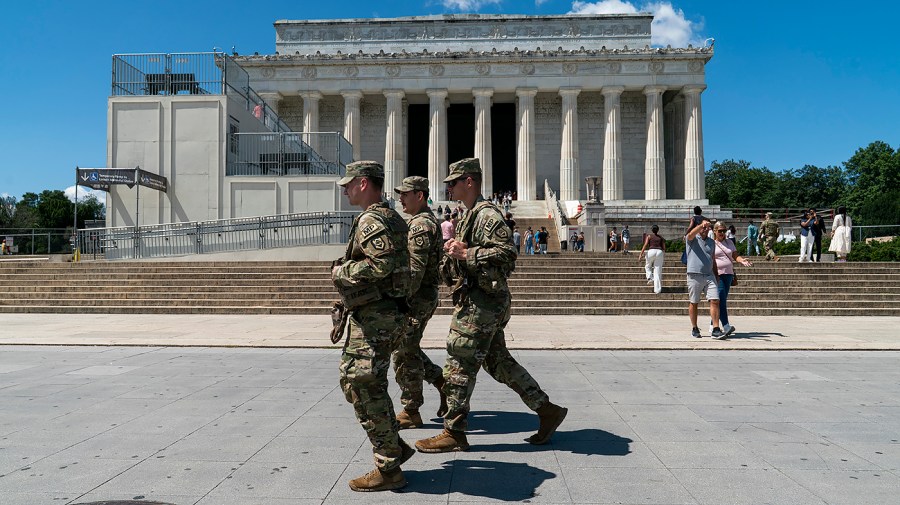 Trump's approval ratings decline as voters oppose using the National Guard to support ICE, according to a polling survey.