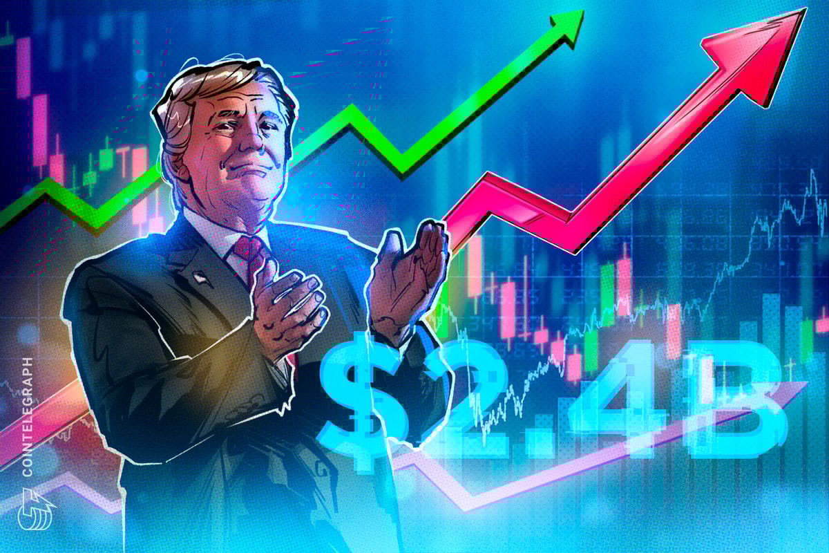 Trump's cryptocurrency projects generate $2.4 billion since 2022, according to a report.