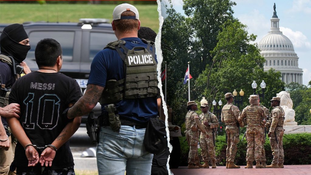 Trump's unprecedented control of DC police results in more than 240 arrests during a crime sweep