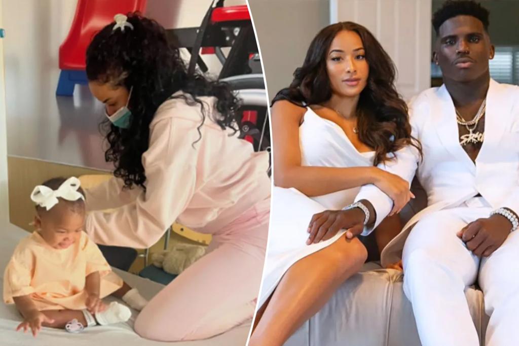 Tyreek Hill's young daughter with his separated ex-wife taken to the emergency room