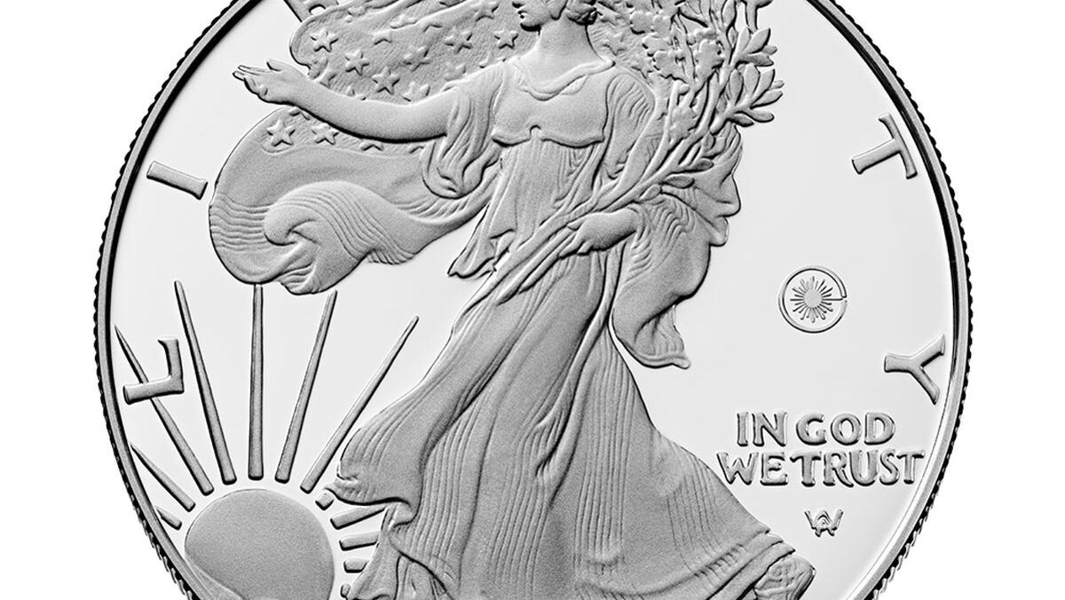 US Mint releases its first laser-engraved coin, believed to send a message to counterfeiters.