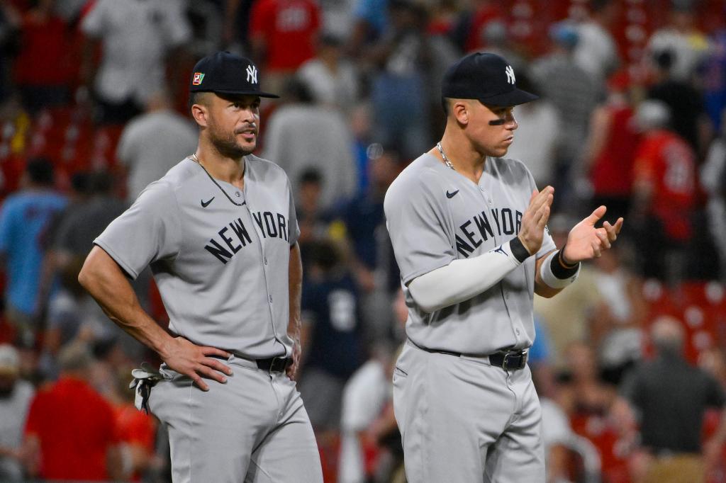Uncertainty remains about the returns of Aaron Judge and Giancarlo Stanton to the Yankees' outfield