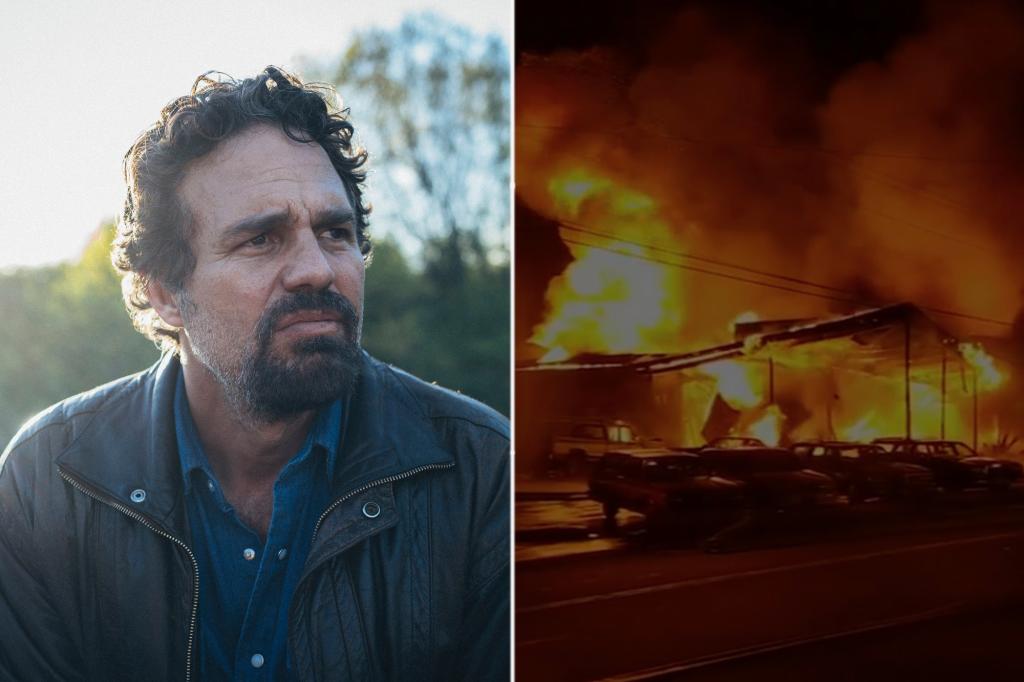 Upset residents of a New York town demand HBO to pay for damages from a fire on the set of a series featuring Mark Ruffalo: 'I lost everything'