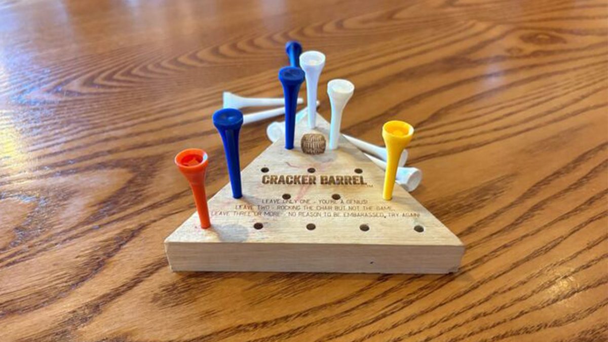 User asserts Cracker Barrel has made the peg game more progressive in its rebranding