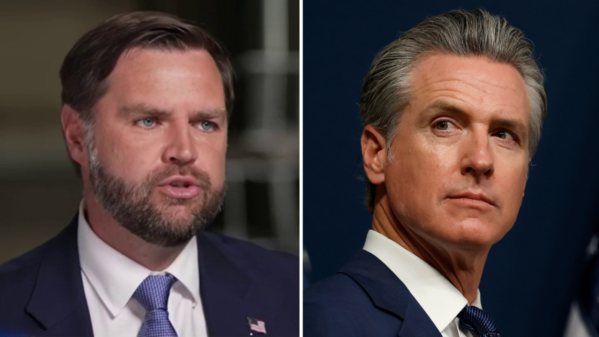 Vance calls out Newsom for being a ‘poor copy’ of Trump