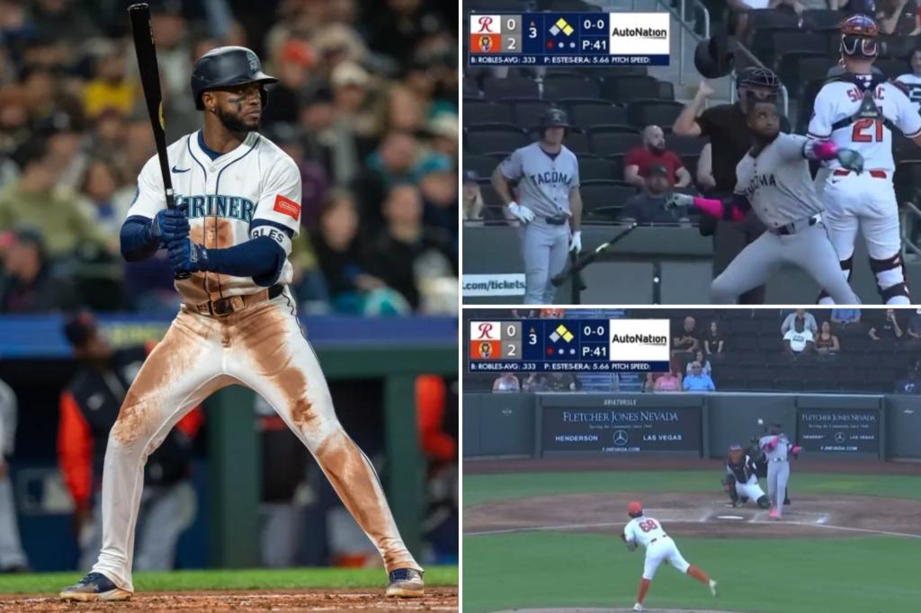 Victor Robles of the Mariners receives a 10-game suspension for a bat-throwing incident in the minors.