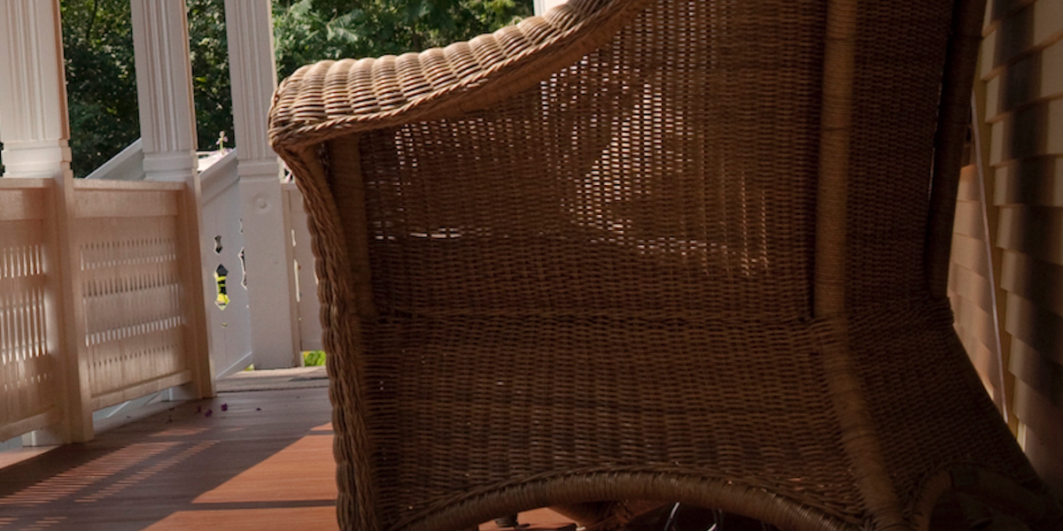 Video: Grandmother sits alone on her porch in the daytime when a man approaches and asks for directions. His true intentions are different.