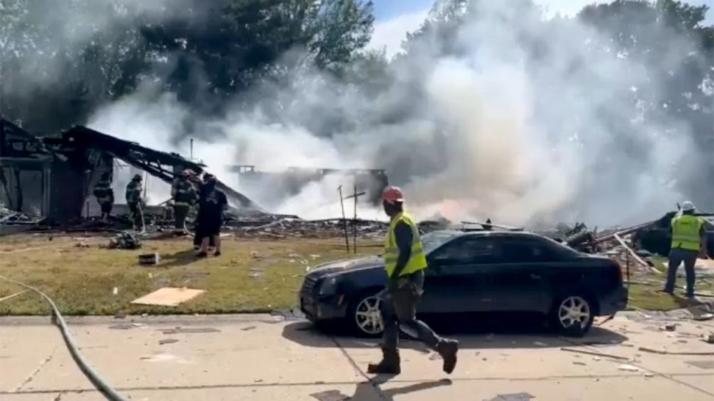 Video reveals homes in St. Louis County destroyed after large explosion