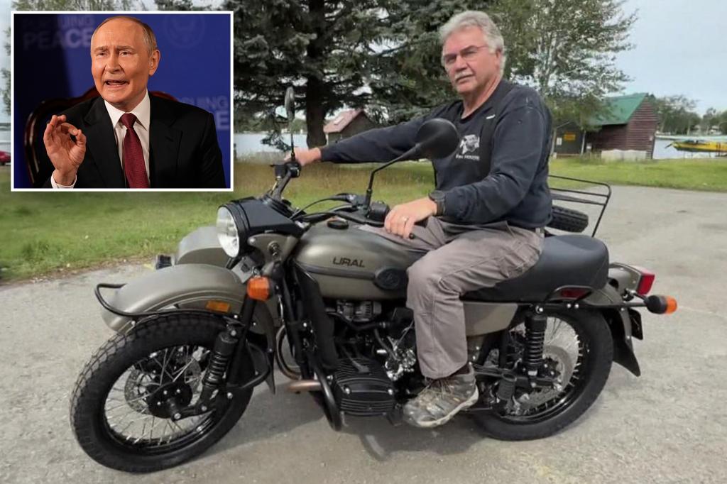 Vladimir Putin gifts a new motorcycle to an Alaskan man who expressed dissatisfaction with the war.