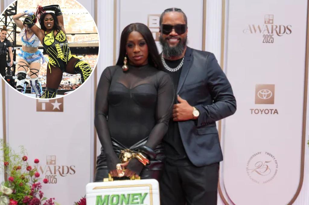 WWE star Naomi reveals she is expecting her first child with her husband Jimmy Uso.