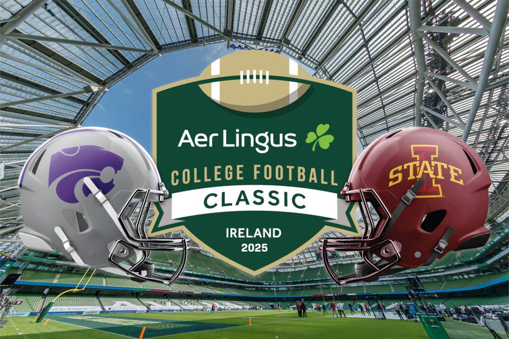 Ways to view Iowa State and Kansas State in the Aer Lingus College Football Classic