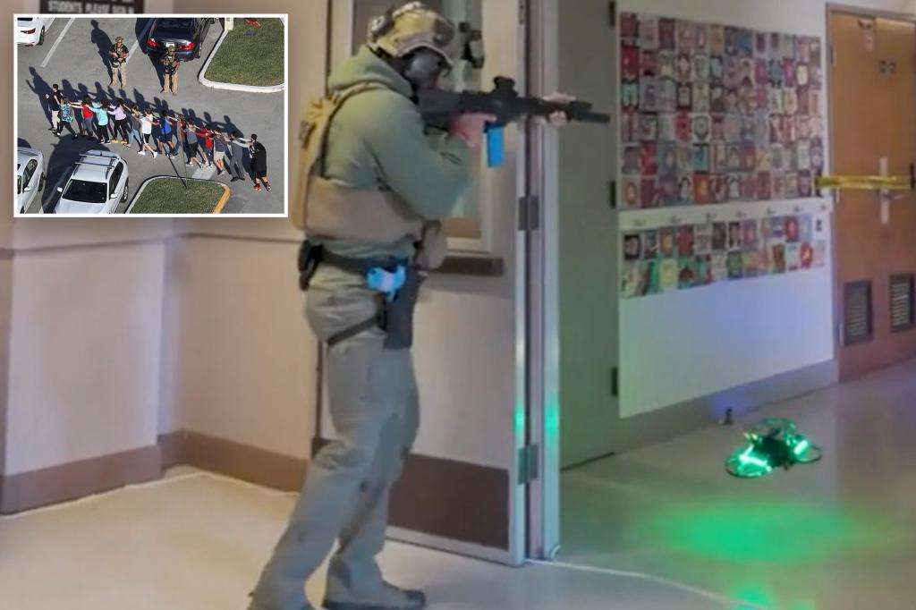 Weaponized drones aimed at stopping school shooters are being evaluated in multiple school districts in Florida.