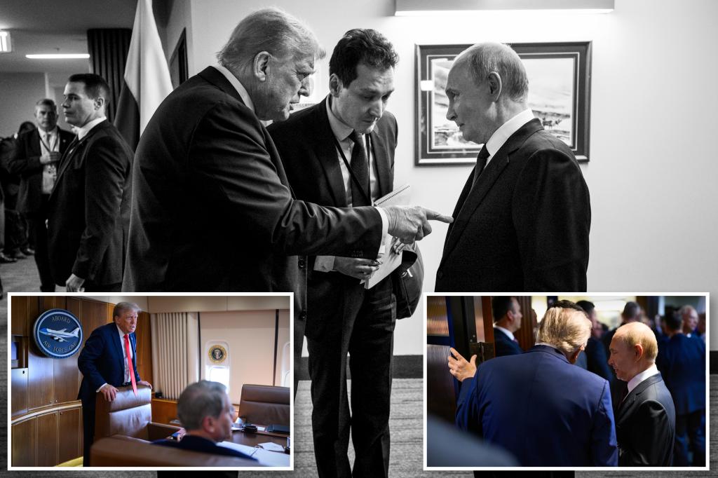 White House shares candid photos from Trump’s meeting with Putin