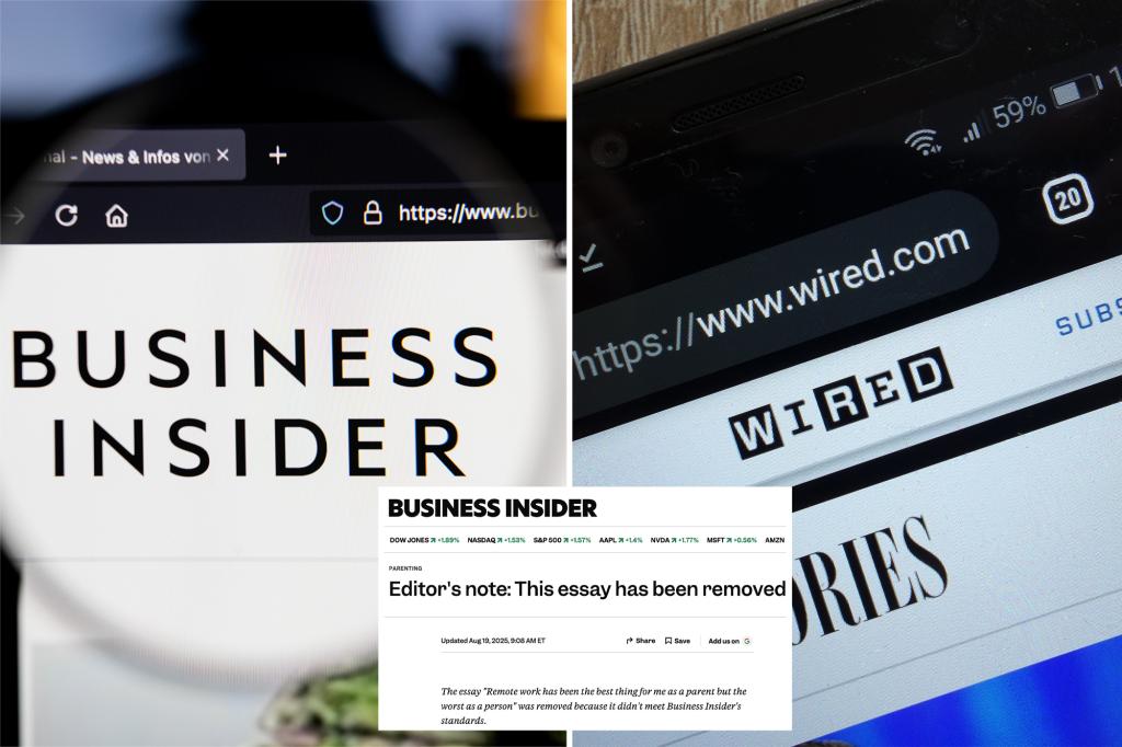 Wired, Business Insider remove fake articles that were supposedly generated by AI