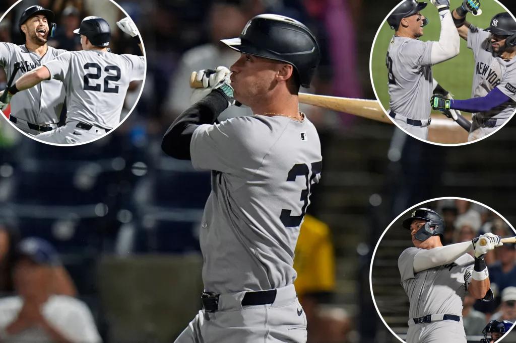 Yankees hit a franchise record-tying nine home runs in overwhelming victory over Rays