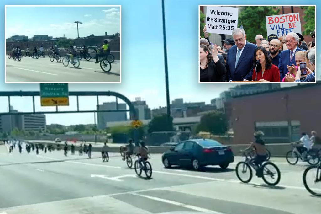 Young bikers cause chaos in Boston as groups take over the roads, while the mayor remains quiet on the situation