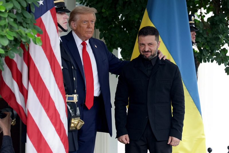 Zelensky arrives at the White House for an important meeting with President Trump