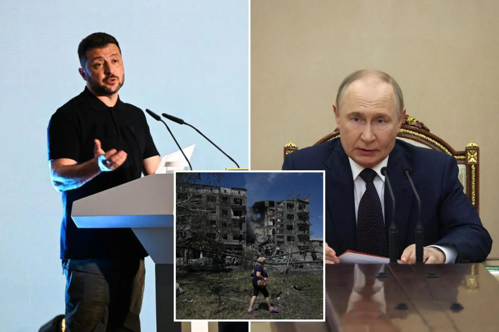 Zelensky asserts that Putin seeks the rest of Ukraine's Donetsk area in a possible cease-fire agreement.