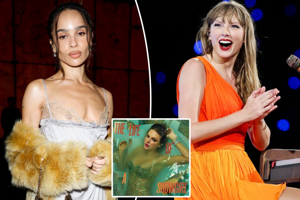 Zoë Kravitz shares her thoughts on Taylor Swift's album 'The Life of a Showgirl.'