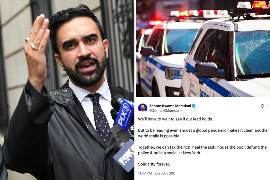 Zohran Mamdani ahead in NYC mayoral race, despite previous anti-police views: poll