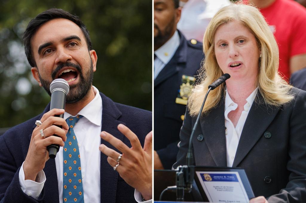 Zohran Mamdani commends NYPD Commissioner Tisch's crime record but is undecided about retaining her if he wins the election.