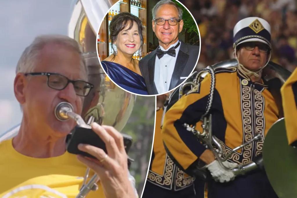 66-year-old Louisiana retiree Kent Broussard realizes his long-held ambition of becoming a member of the LSU marching band.
